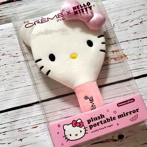 🆕️ THE CREME SHOP LIMITED EDITION HELLO KITTY PLUSH PORTABLE MIRROR 💕